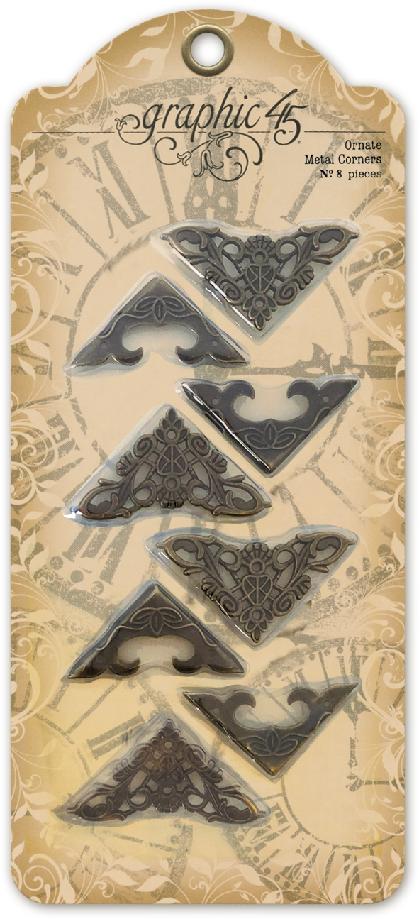 Graphic 45 - Staples - Ornate Metal Corners