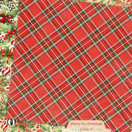 Graphic 45 - Merry-ful Greetings - Holly & Bows