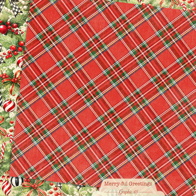 Graphic 45 - Merry-ful Greetings - Holly & Bows