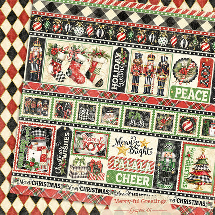 Graphic 45 - Merry-ful Greetings - Borders