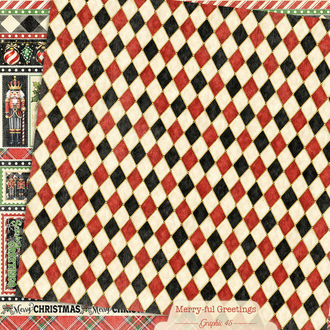 Graphic 45 - Merry-ful Greetings - Borders