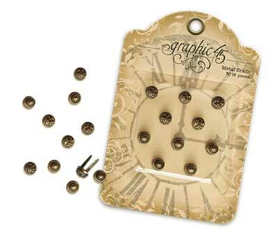 Graphic 45 - Staples - Metal Brads