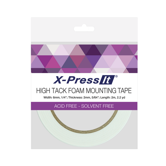 X-press It High Tack Foam Mounting Tape - 6mmx2m