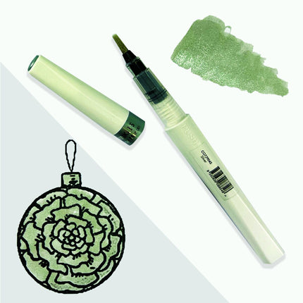 Winkles - Glitter Brush Marker - SILVER