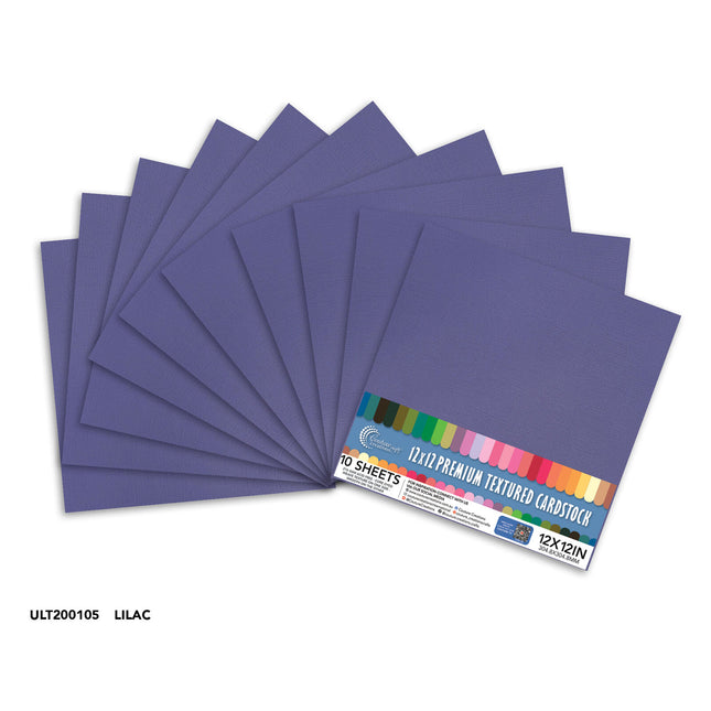 Ultimate Crafts 12x12 Cardstock - Lilac (10 pack)