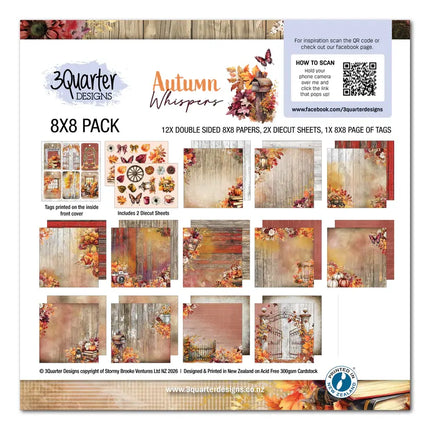 3Quarter Designs - Autumn Whispers - 8x8 Pack