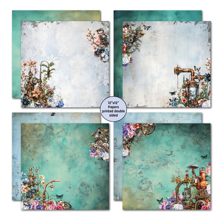 3Quarter Designs - Floral Mechanica - 12x12 Collection
