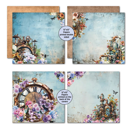 3Quarter Designs - Floral Mechanica - 12x12 Collection