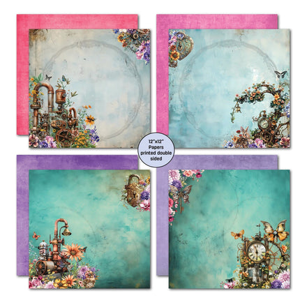3Quarter Designs - Floral Mechanica - 12x12 Collection