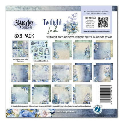 3Quarter Designs - Twilight Ink - 8x8 Pack
