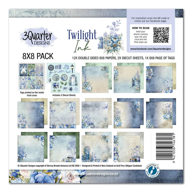 3Quarter Designs - Twilight Ink - 8x8 Pack