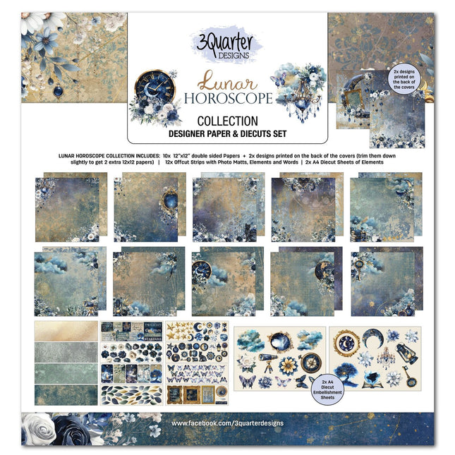 3Quarter Designs - Lunar Horoscope - 12x12 Collection