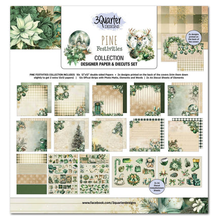 3Quarter Designs - Pine Festivities - 12x12 Collection