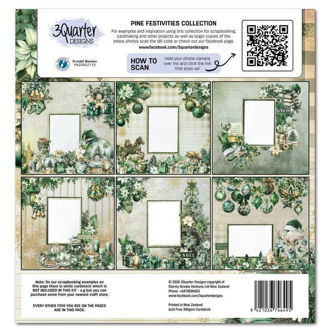 3Quarter Designs - Pine Festivities - 12x12 Collection