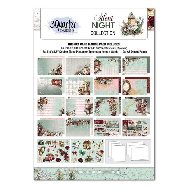 3Quarter Designs - Silent Night - 6x4 Card Pack