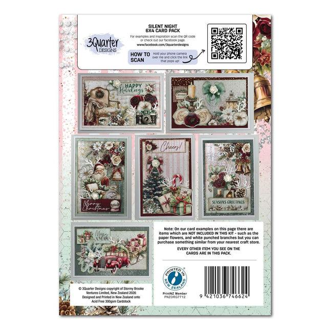 3Quarter Designs - Silent Night - 6x4 Card Pack