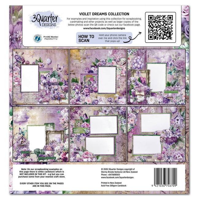 3Quarter Designs - Violet Dreams - 12x12 Collection