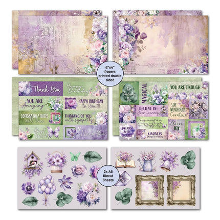 3Quarter Designs - Violet Dreams - 6x4 Card Pack