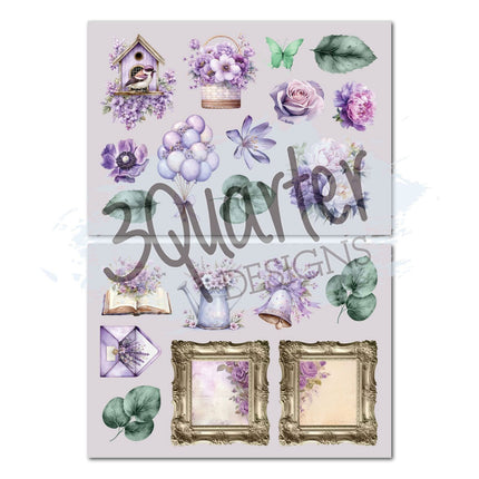 3Quarter Designs - Violet Dreams - 8x8 Pack