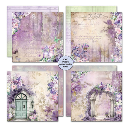 3Quarter Designs - Violet Dreams - 8x8 Pack