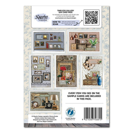 3Quarter Designs - Timeless Gallery - 6x4 Card Pack