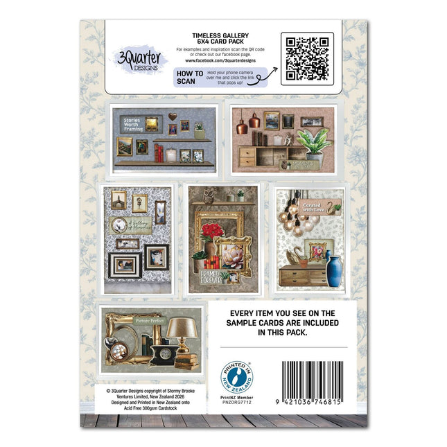 3Quarter Designs - Timeless Gallery - 6x4 Card Pack