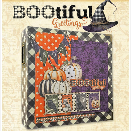 Graphic 45 - Album Kit - BOOtiful Greetings
