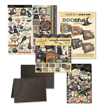 Graphic 45 - Card Kit - BOOtiful Greetings