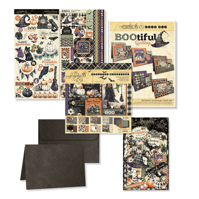 Graphic 45 - Card Kit - BOOtiful Greetings