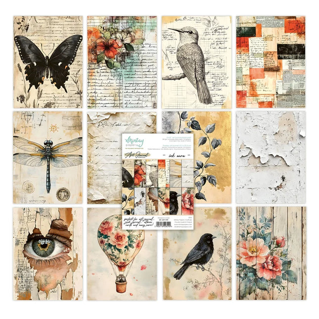 Mintay - 6 x 8 Art Journal Paper Pad - Ink Aura
