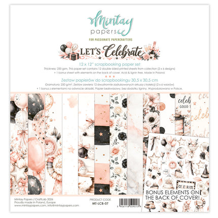Mintay - Let's Celebrate - 12x12 Paper Set