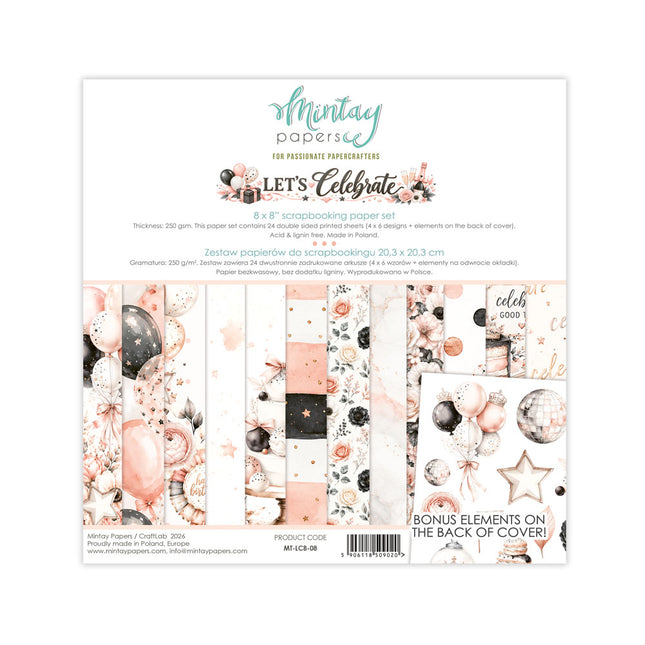 Mintay - Let's Celebrate - 8x8 Paper Pad