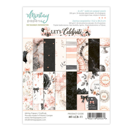 Mintay - Let's Celebrate - 6x8 Add On Paper Pack