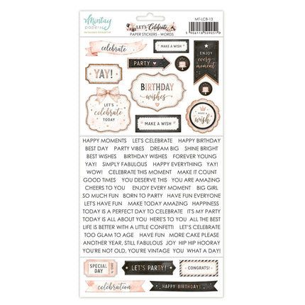Mintay - Let's Celebrate - Stickers - Words