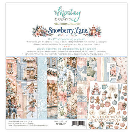 Mintay - Snowberry Lane - 12x12 Paper Set