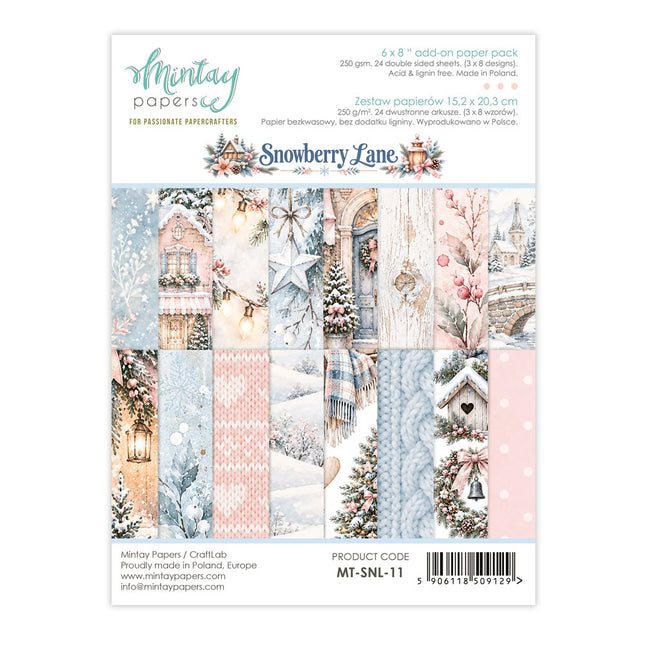 Mintay - Snowberry Lane - 6x8 Add On Paper Pack