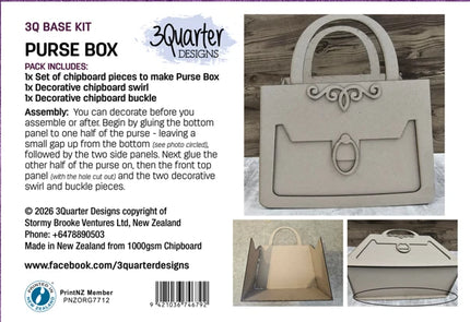 3Quarter Designs - Purse Box