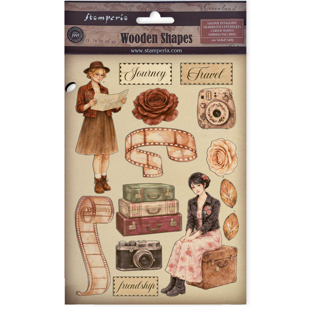 Stamperia - Our Way - A5 Wooden Shapes