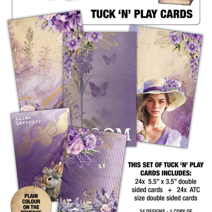 3Quarter Designs - Lilac Euphoria - Tuck N Play Cards