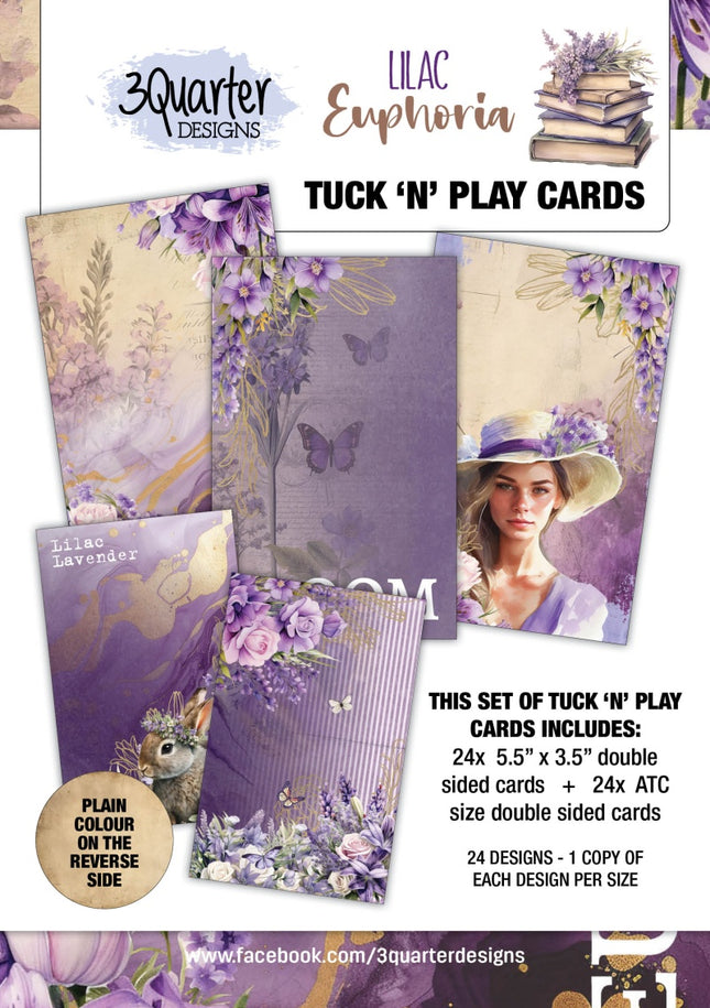 3Quarter Designs - Lilac Euphoria - Tuck N Play Cards