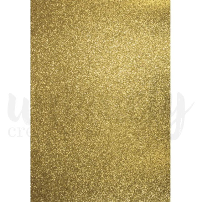 Uniquely Creative - A4 Glitter Cardstock - Gold